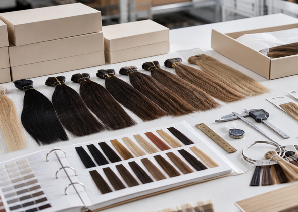 Hair extension quality control table
